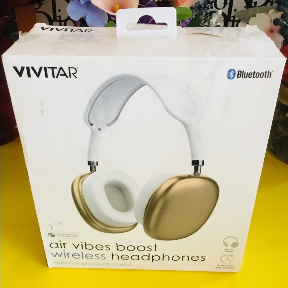 Vivitar Gold Wireless Headphones